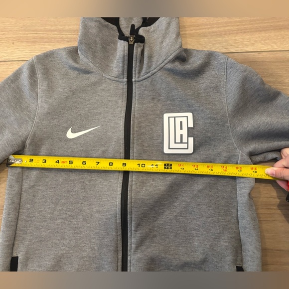 Nike NBA Los Angeles Clippers Full Zip Grey Showtime Hooded Jacket Men’s S NWOT - Picture 6 of 8